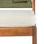 4 pièces Tabouret de bar d'extérieur vert en bois d'acacia massif et osier tissé Arly