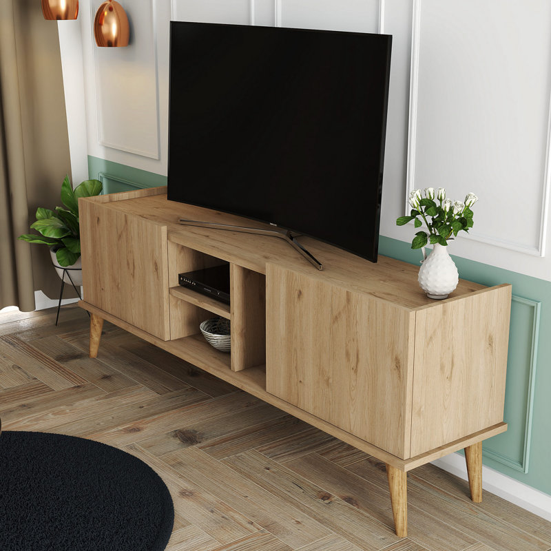 Beverly Unfinished TV Stand for TVs up to 48", Oak