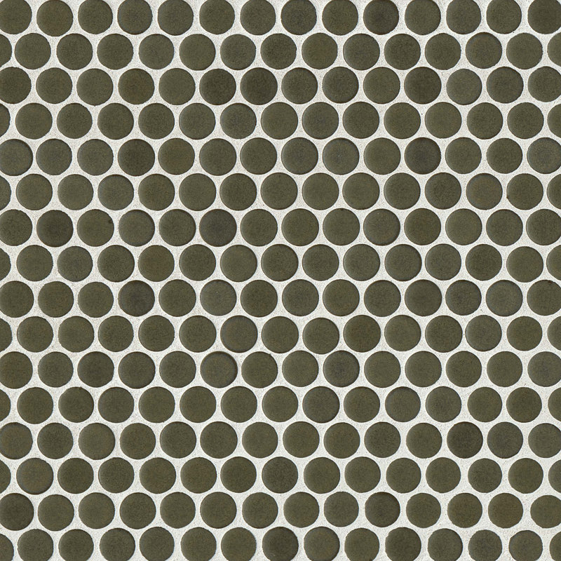 Carreau de mosaïque en porcelaine Penny, Shale