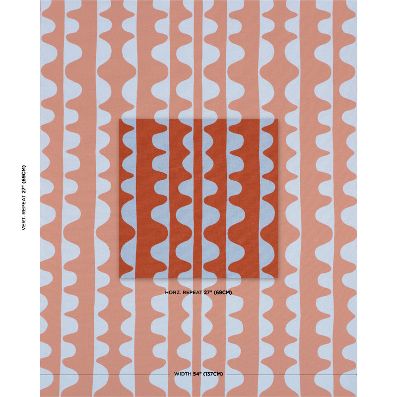 Schumacher X Hadiya Williams Drift Fabric, Currant