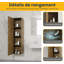 Armoire murale en lin Lucille-868082924