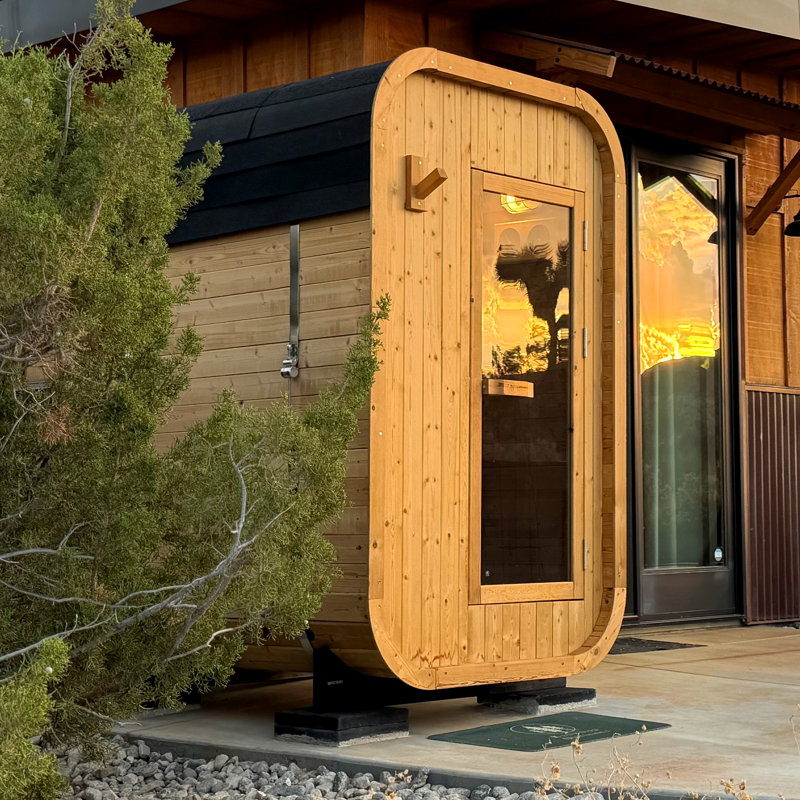 Sauna extérieur Duo - 2 chauffeurs Wi-Fi 8kw avec Harvia Spirit