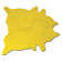 Tapis jaune en peau de vache Rondon