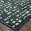 Tapis vert sarcelle / ivoire Adal-1106695570