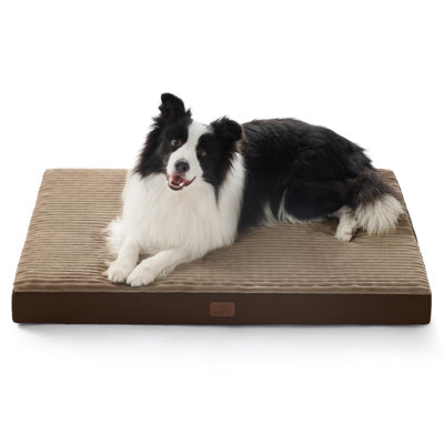 Bedsure Orthopedic Dog Bed – Removable Washable Cover, Egg Crate Foam, Pet Mat for Crates