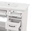 Meuble-lavabo de 36 pouces avec lavabo, lavabo en céramique et 2 tiroirs basculants