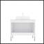 Meuble-lavabo de 30 pouces avec lavabo, armoire de rangement autoportante, lavabo en céramique blanche et comptoir blanc Carrara-1883903803