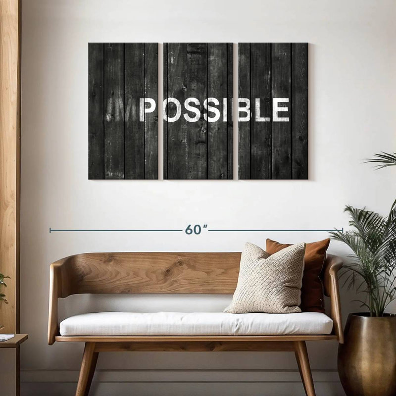 Tergel - Motivation typographique, H 28 po x l 45 po