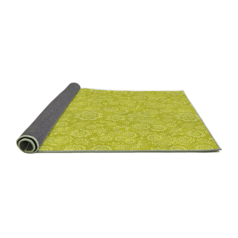Tapis de surface verte à motif de mer, Rond 3 pi