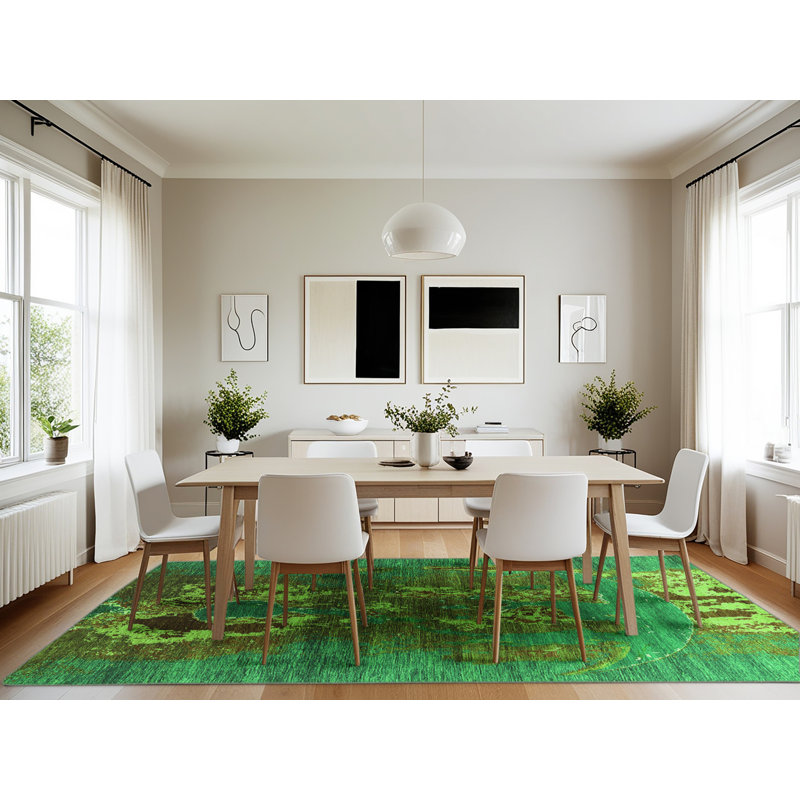 Washable Oriental Indoor Rug, Rectangle 7' x 10'