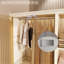 Organisateur de rangement portatif pour garde-robe pour vêtements, commode à vêtements, 9 portes magnétiques - 9 cubes et 2 tringles, 6 cintres, armoire de rangement pour garde-robe pour bébé, blanc