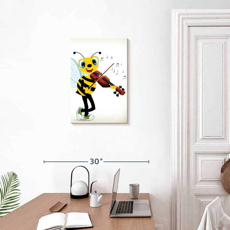 Ashelle Bee Playing Violin, 24" H x 16" W