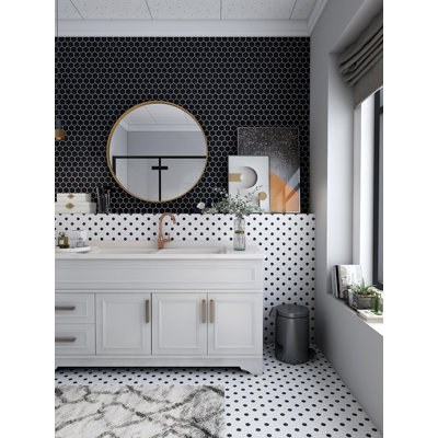 Carreau de mosaïque en porcelaine pour mur et plancher 1 "x 1" Value Series