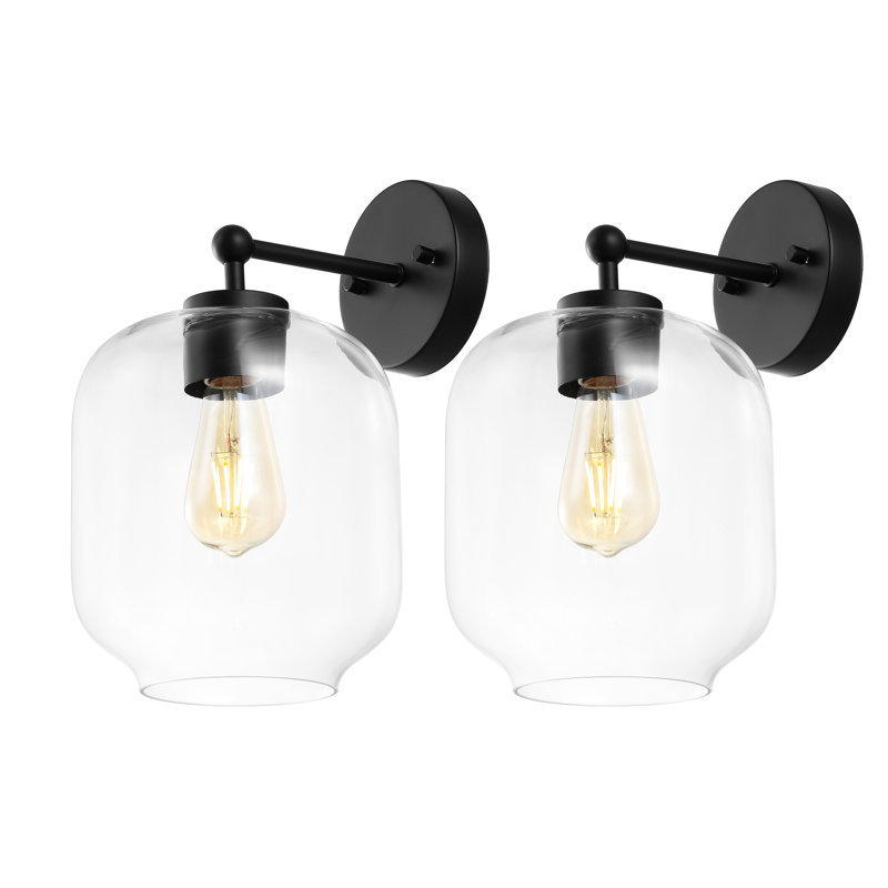 Meinolf Armed Sconce, Black