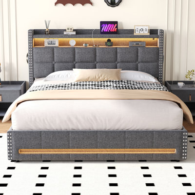 Metal Ottoman Storage Bed