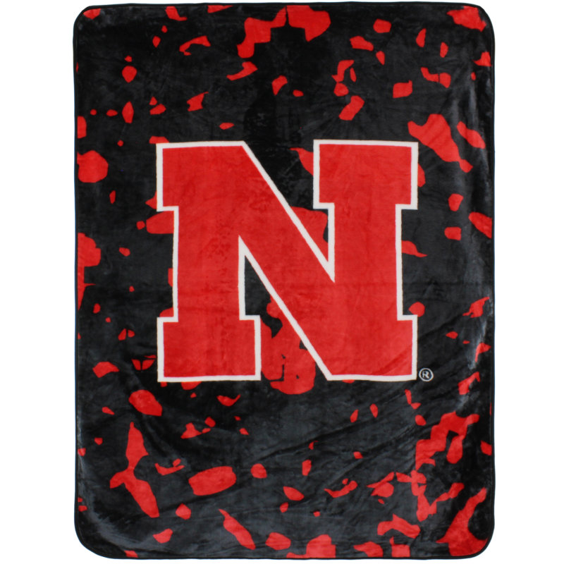 NCAA Knitted Throw Blanket, Nebraska