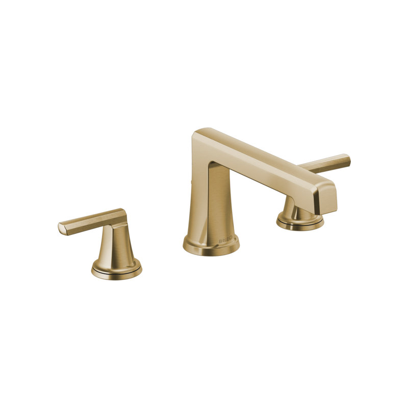 Levoir® Two-Handle Wall Mount Lavatory Faucet - Less Handles, Lever, Luxe Gold