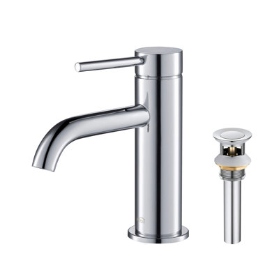 Circular Single-Hole Bathroom Faucet
