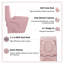 Toilette allongée une pièce à double chasse avec siège à fermeture en douceur Rose Rose-134649551