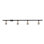 56'' 4 -Light Linear Track Kit with Dimmable and Adjustable Head