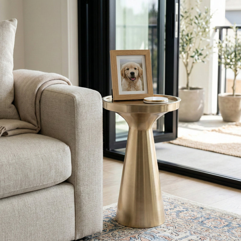 Table de bout décorative en métal Minimalist