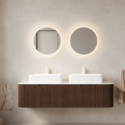 Meuble-lavabo de salle de bain avec lavabos, armoire de salle de bain murale avec tiroirs de rangement, meuble-lavabo avec rangement pour la maison