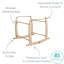 Deluxe Rocking Moses Basket Stand-1617450344