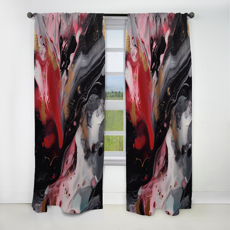 Rideau occultant en marbre Threatt - Abstract Marble, L 52 po x L 95 po