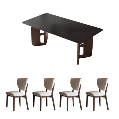 Ensemble de table de salle à manger simple européen moderne
