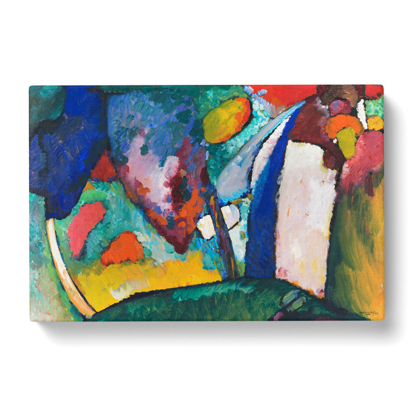 The Waterfall by Wassily Kandinsky - Wrapped Canvas Painting, 35cm H x 50cm W x 3cm D