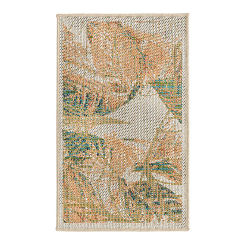 Tapis d'intérieur / extérieur ivoire / vert / brun clair Trevin, Rectangle 2 pi x 3 pi