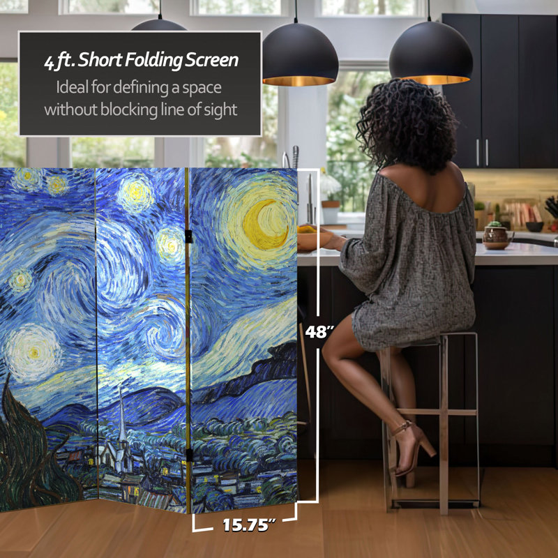 Cloison Wellston Van Gogh, L 63 po x H 48 po