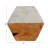 4-Piece Marble and Mango Wood Hexagon Coasters