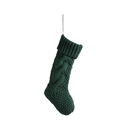 Knitted Wool Candy Bag Double-sided Twists 8-character Narrow Version Gift Bag Pendant Christmas Stocking
