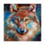 Duniya «Timber Wolf Abstract», reproduction de peinture acrylique sur toile tendue-29771548