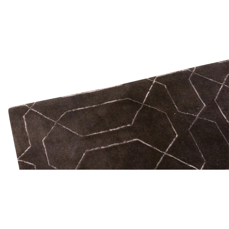 Tapis chocolat de haute qualité noué à la main
