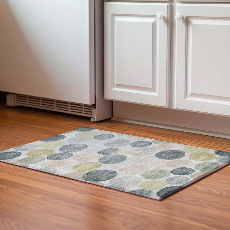 Premium Machine Washable Jakiyra AMF1898 Geometric Rug, Rectangle 1'8" x 2'6"