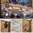 Minaya LED Gaming Desk with Power Outlet, L-Shaped Computer Desk with Monitor Stand-469386708-426595249