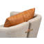Fauteuil demi-tonneau pivotant rembourré Bronson