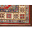 Tapis rouge en laine noué à la main de conception unique 2 pi 8 po x 4 pi 1 po New Age