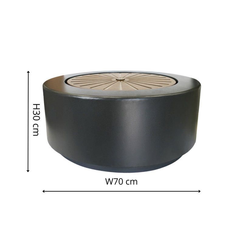 Outdoor Metal Fountain with Lights
