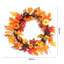 60cm Lighted Fall Wreath for Front Door Halloween Thanksgiving Decoration