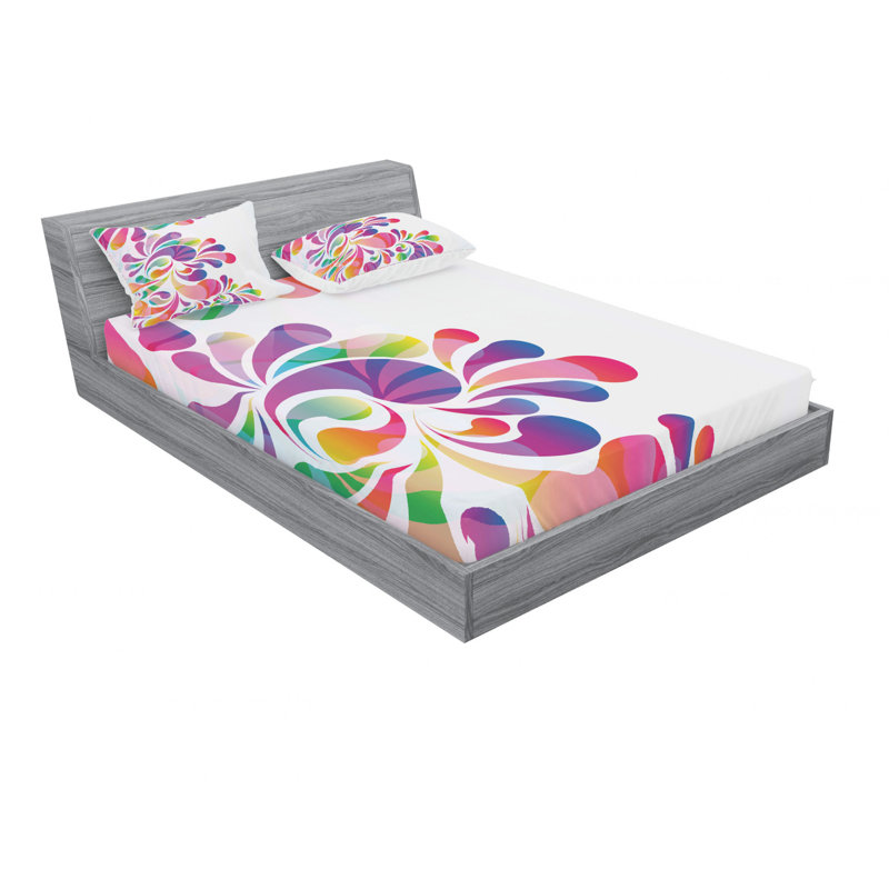 Microfiber Sheet Set, Queen Sheet Set with Fitted Sheet