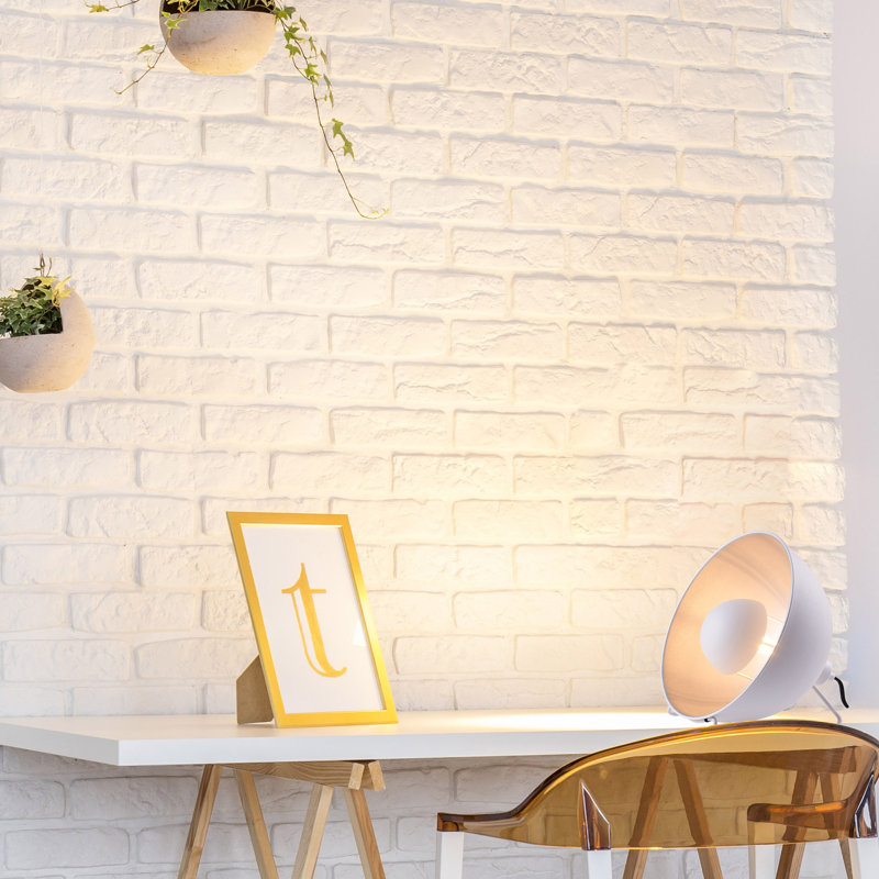 Lampe de bureau 11,6 po Brockington, Blanc / argent