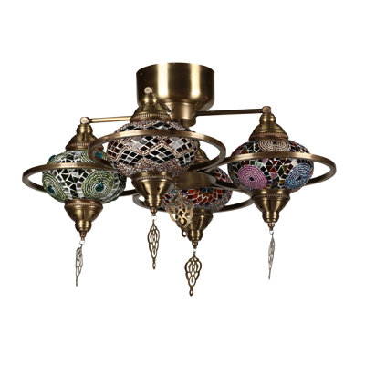 Lanark 4 - Light Gold Unique/Statement Pendant