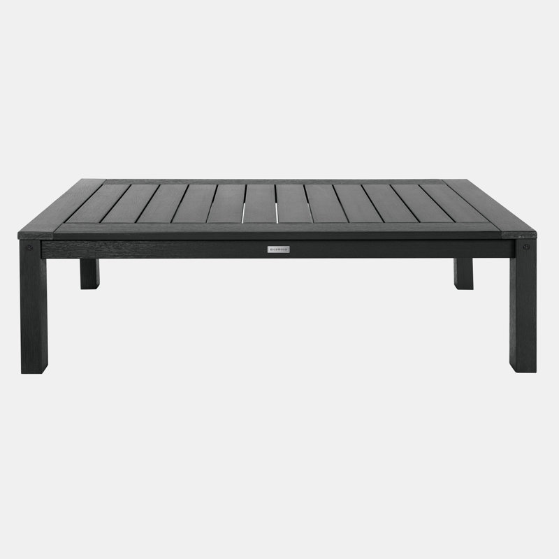 Arbnora Rectangular Outdoor Coffee Table , 48'' in. W 24'' in. D, Black