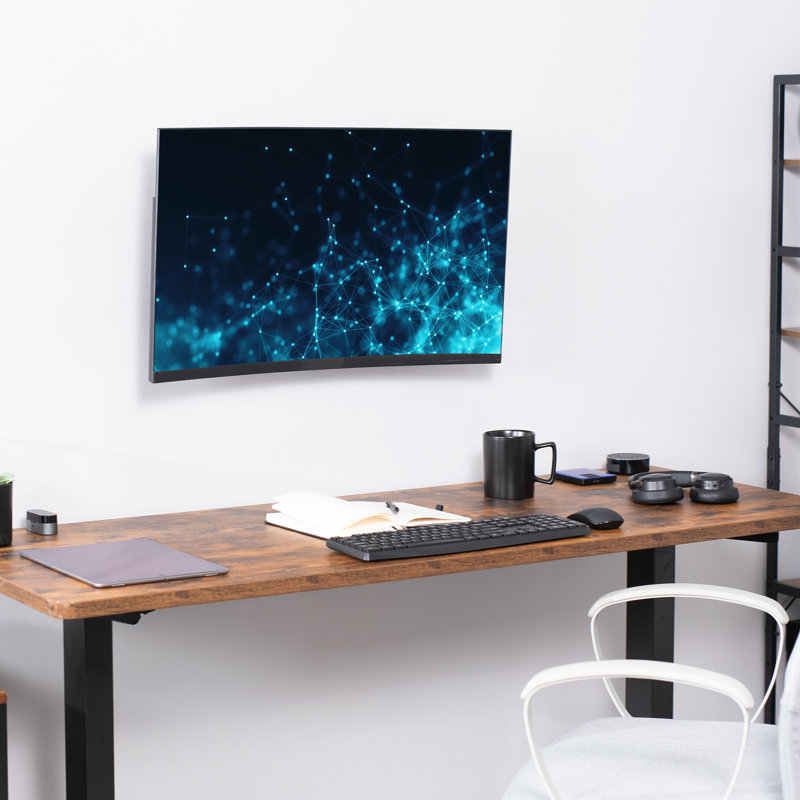 VIVO Black Steel Adjustable Wall Mount for 17-32 Inch Monitors