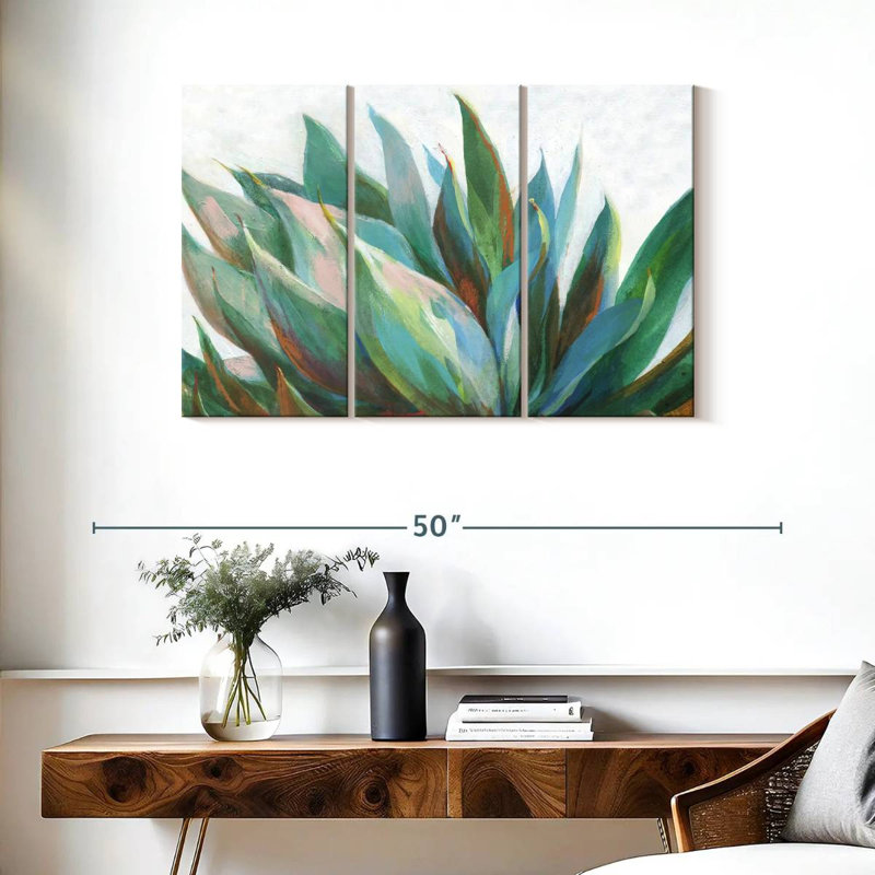 Harnek Vibrant Agave, 24" H x 38" W