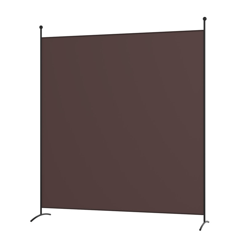 Ballycastle 180cm W x 185cm H Single Panel Room Divider, Brown