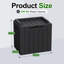 Boîte de rangement verrouillable en résine Furmax 31 gallons (ensemble de 2)-92953497